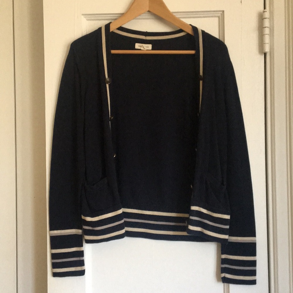 Urban Outfitters Navy Open Front Cardigan